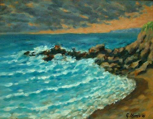 Montage Evening, 2005, Oil, 11x14